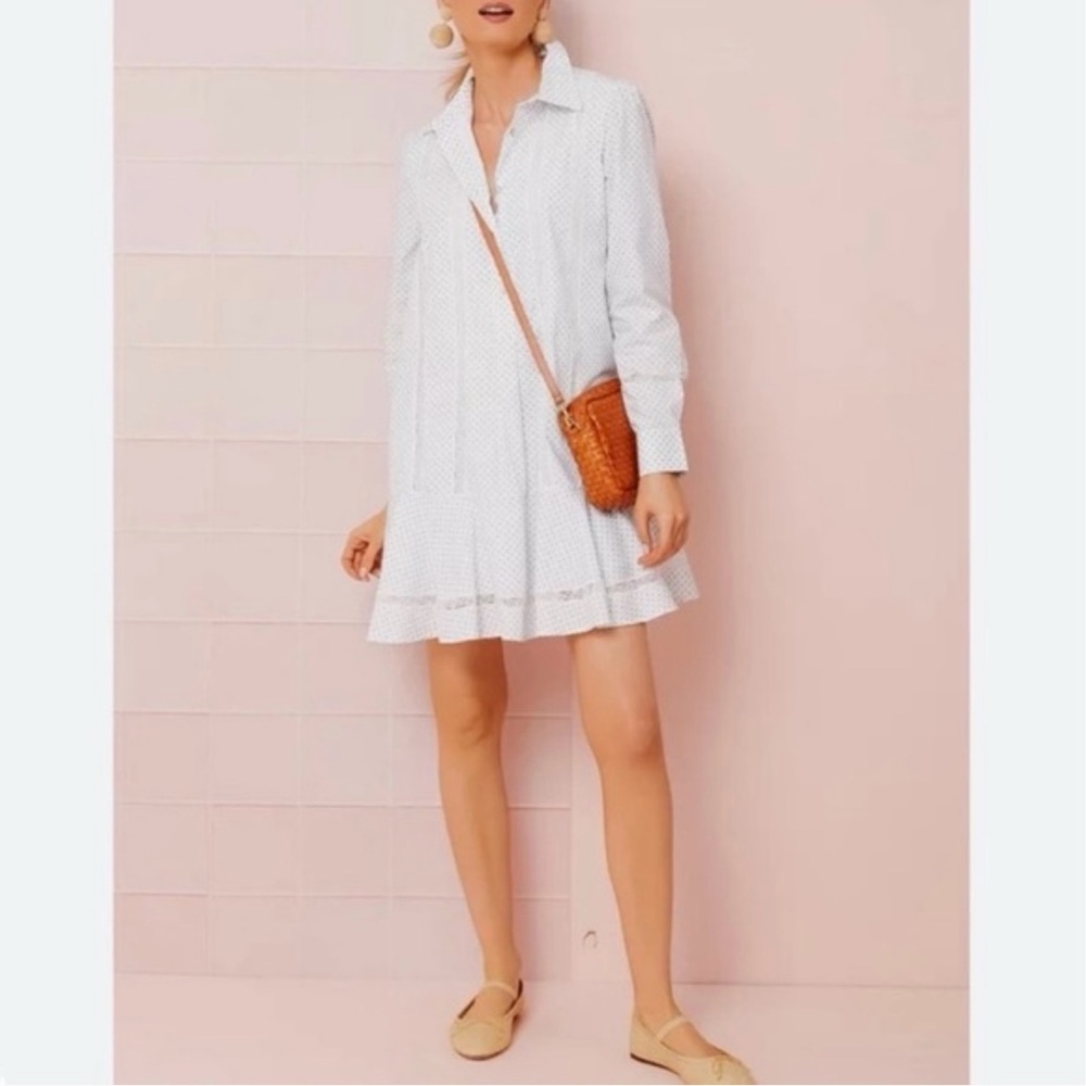 Tuckernuck Malibu Mornings Callahan Lace Shirt Dress
